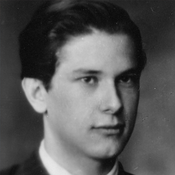 Herbert W. Franke als junger Mann